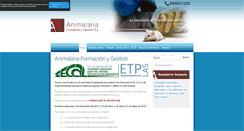 Desktop Screenshot of animalaria.org