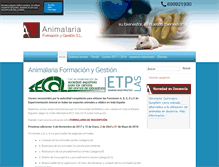 Tablet Screenshot of animalaria.org